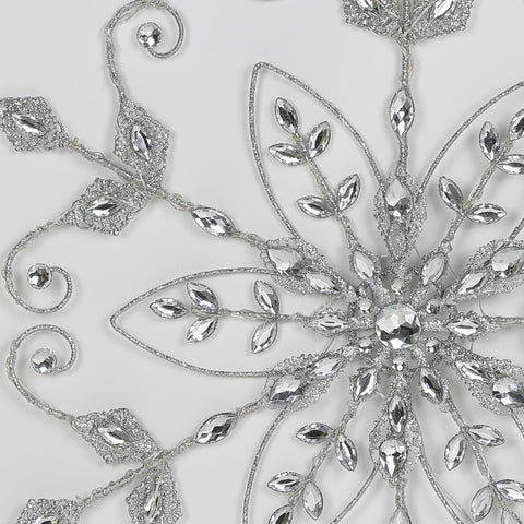 Christmas 24.0*0.2*24.0''Silver Snowflake Décor | Christmas Decor | Festive Holiday Decoration