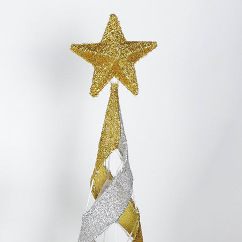 Set of 3 Pre-Lit Outdoor Christmas Trees with Star Topper – Lighted Holiday Yard Décor - Outdoor Holiday Decor