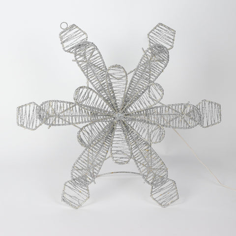 Christmas 22.0*3.0*25.0'' Silver Decro W/Lite