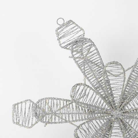 Christmas 22.0*3.0*25.0'' Silver Decro W/Lite