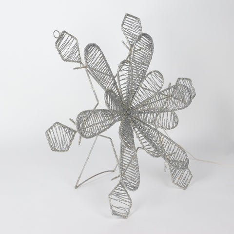 Christmas 22.0*3.0*25.0'' Silver Decro W/Lite