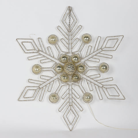 Christmas 26.0*5.0*30.0'' Gold Metal Star Décor W/Lite