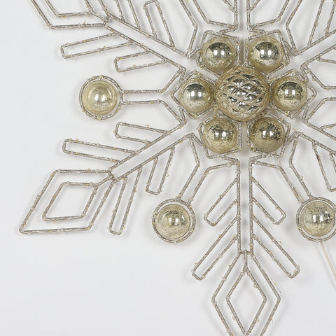 Christmas 26.0*5.0*30.0'' Gold Metal Star Décor W/Lite