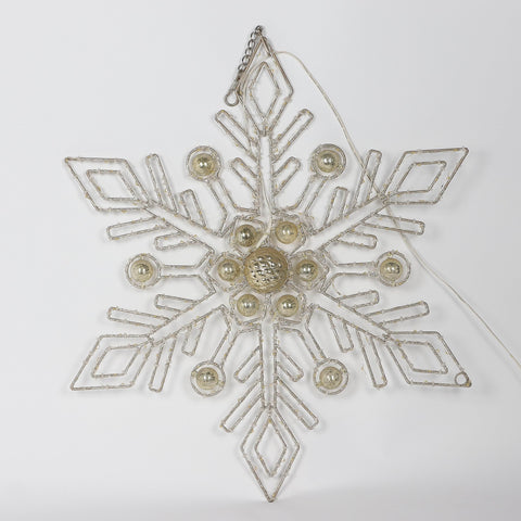 Christmas 21.0*3.0*25.0''Gold Star Décor W/Lite