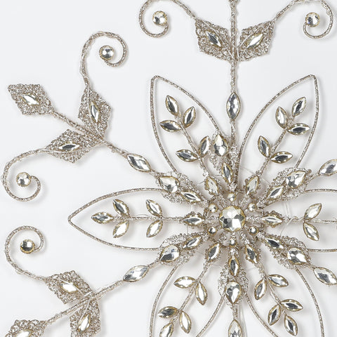Christmas 24.0*1.0*22.5''Gold Snowflake Décor W/Lite