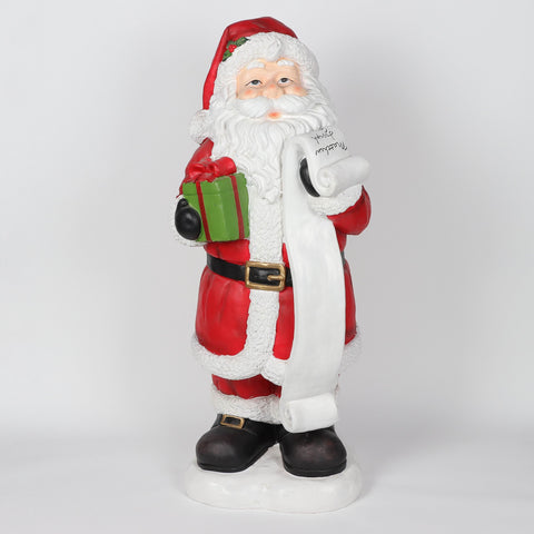 Christmas 15.0*12.0*38.0'' Resin Santa Décor