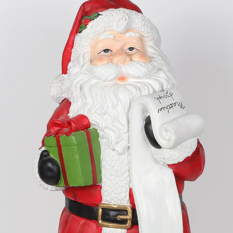 Christmas 15.0*12.0*38.0'' Resin Santa Décor