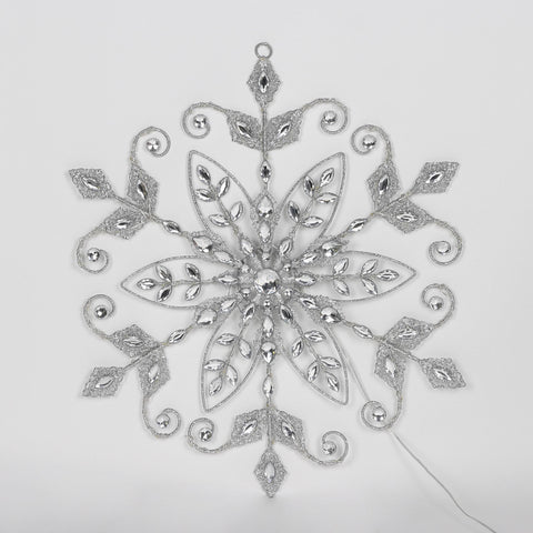 Christmas 21.0*0.2*20.0''Silver Snowflake Décor | Christmas Decor | Festive Holiday Decoration