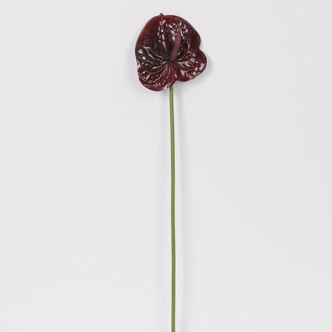 Artificial Dark Violet Anthurium Lily Flowers for Wedding & Event Centerpieces