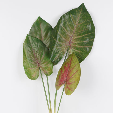 Artificial 4 Pcs Dishlia Leaves for Floral Arrangements & Home Decor