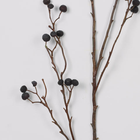 Melrose Berry Foliage Spray – Realistic Faux Berries and Greenery for Floral Arrangements & Home Décor