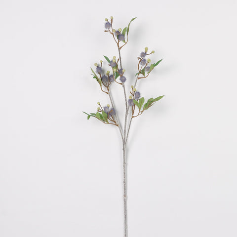 Artificial Berry Stems – Faux Blue Holly Berry Branches for DIY Crafts & Home Décor