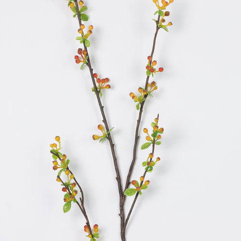 Cream Yellow Willow Branch Stem – Artificial Decorative Branch for Floral Arrangements &amp; Home Décor