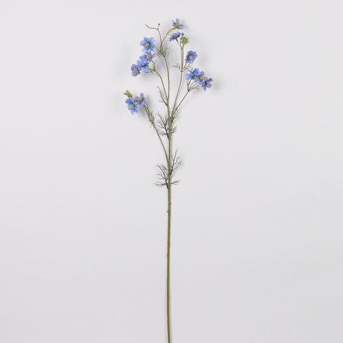 Artificial Blue Daisy Spray – Realistic Faux Flower Stem for Floral Arrangements & Home Décor