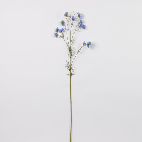Artificial Blue Daisy Spray – Realistic Faux Flower Stem for Floral Arrangements & Home Décor