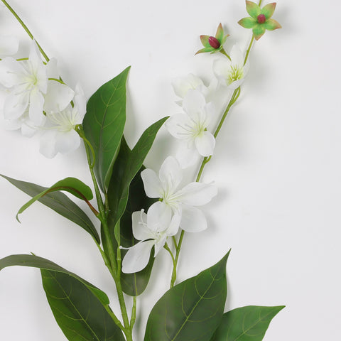 Elegant Artificial Jasmine Flower – Single White Faux Floral Stem for Home & Event Décor