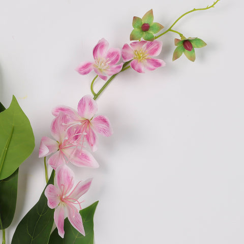 Elegant Artificial Jasmine Flower – Single Pink Faux Floral Stem for Home & Event Décor