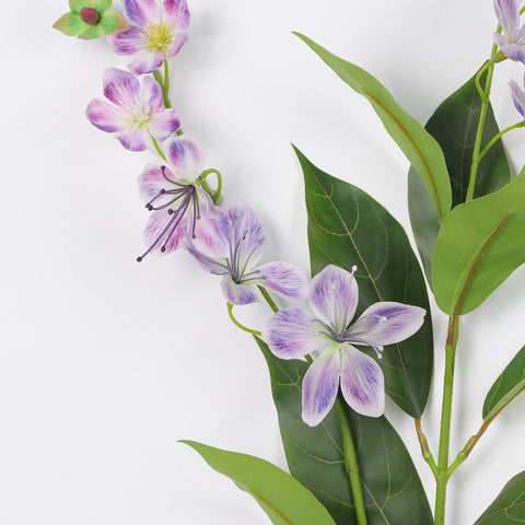 Elegant Artificial Jasmine Flower – Single Purple Faux Floral Stem for Home & Event Décor