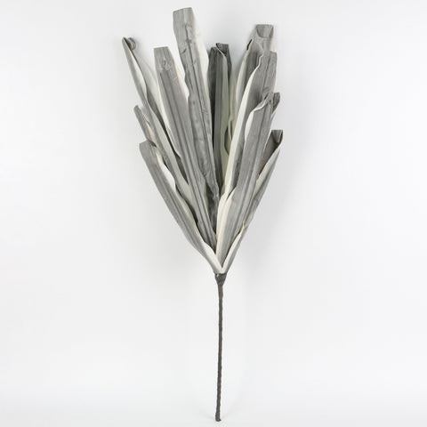 Dusty Gray Bromeliad Succulent Stem Artificial Flower for Home, Event & Wedding Décor - Large