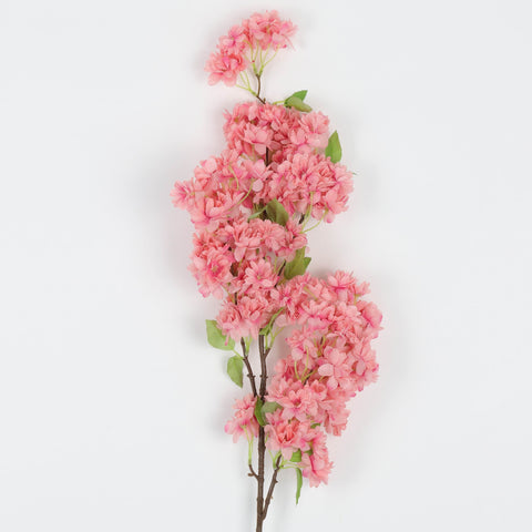 Pastel Pink Artificial Cherry Blossom Silk Flower Branch for Wedding, Home & Event Décor