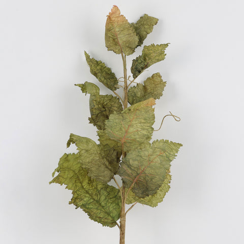 Realistic Green Artificial Leaf Spray: Textured Faux Foliage for Home & Event Decor | Wholesale Available