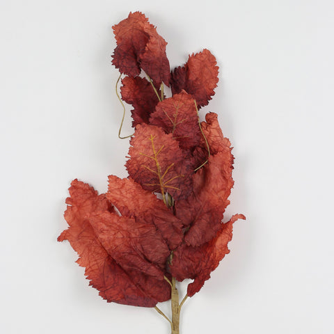 Rich Red Artificial Maple Leaf Spray: Vibrant Faux Foliage for Fall & Thanksgiving Decor | Wholesale Available