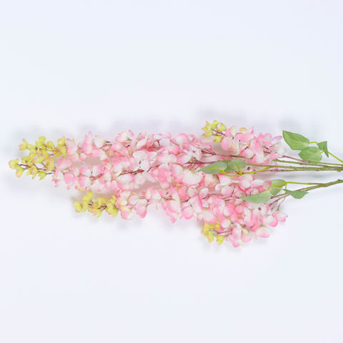 Artificial Thai Orchid Stem - Dual-Tone Pastel Pink with Dark Yellow Tint, Hanging/Drapping Style for Home, Office, Wedding, Event Decor, Wedding Arches, Event Backdrops | Wholesale Available