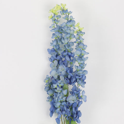 Artificial Thai Orchid Stem - Dual-Tone Pastel Blue Purple with Yellow Tint, Hanging/Drapping Style for Home, Office, Wedding, Event Decor, Wedding Arches, Event Backdrops | Wholesale Available