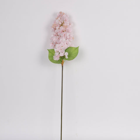 Deluxe Cream Pink Artificial Cone Hydrangea Flower Stem Spray - Faux Floral Decor for Home, Office, Wedding, Event | Wholesale Available