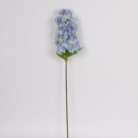 Deluxe Cream Yellow and Blue Artificial Cone Hydrangea Flower Stem Spray - Faux Floral Decor for Home, Office, Wedding, Event | Wholesale Available