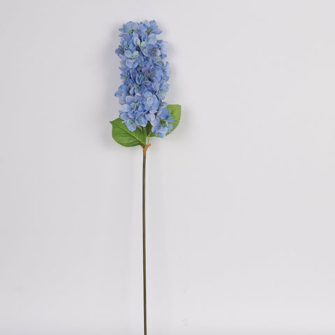 Sea Blue Artificial Cone Hydrangea Flower Stem Spray - Faux Floral Decor for Home, Office, Wedding, Event | Wholesale Available