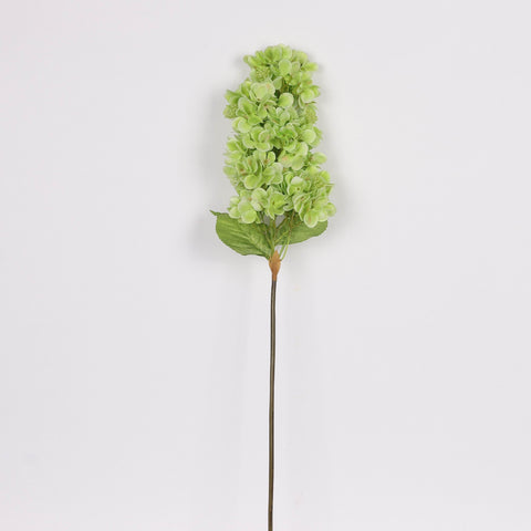 Emerald Green Artificial Cone Hydrangea Flower Stem Spray - Faux Floral Decor for Home, Office, Wedding, Event | Wholesale Available