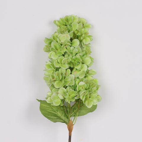 Emerald Green Artificial Cone Hydrangea Flower Stem Spray - Faux Floral Decor for Home, Office, Wedding, Event | Wholesale Available