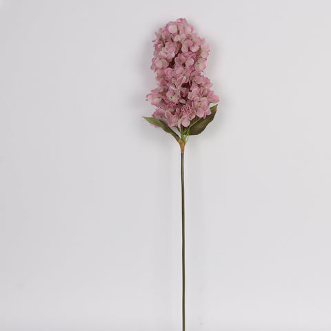 Dusty Pink Artificial Cone Hydrangea Flower Stem Spray – Faux Floral Decor for Home, Office, Wedding, Event | Wholesale Available