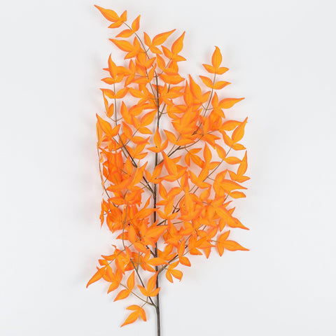 Vibrant Orange Artificial Maple Leaf Spray: Bright Faux Foliage for Fall Decor in Delta BC | Wholesale Available