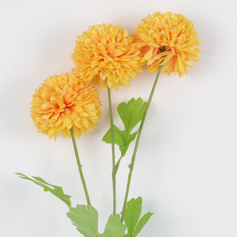 Wholesale Vibrant Orange Artificial Chrysanthemum Stem – Lifelike Faux Chrysanthemum for Homes & Events