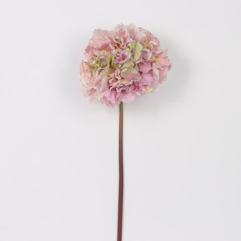 Artificial Pink Hydrangea Stem for Floral Arrangements & Home Decor