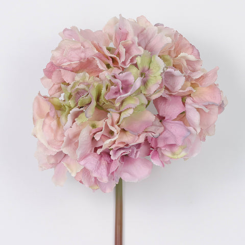 Artificial Pink Hydrangea Stem for Floral Arrangements & Home Decor
