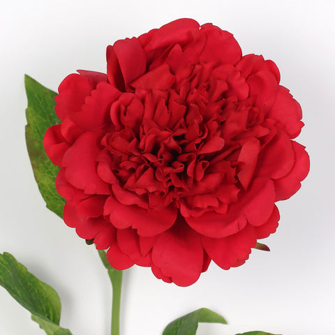 Wholesale Vibrant Red Artificial Peony Stem – Lush Faux Peony for Homes & Events