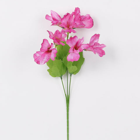 Elegant Pink Azalea Artificial Flower Bouquet