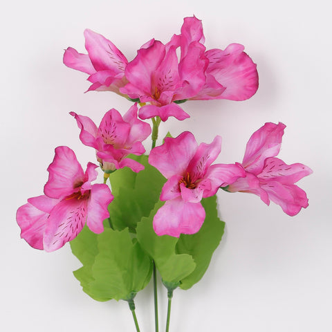 Elegant Pink Azalea Artificial Flower Bouquet