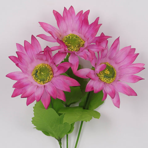 Elegant Pink Gerbera Daisy Artificial Flower Bunch