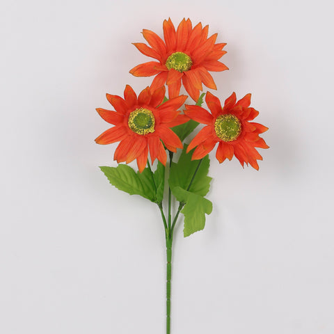 Radiant Orange Gerbera Daisy Artificial Flower Bouquet