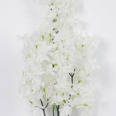 Artificial Silk Hyacinth Flowers - White Bouquet for Indoor & Wedding Décor