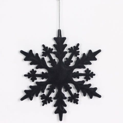 Christmas 6.5In Dark Blue Snowflake Ornament
