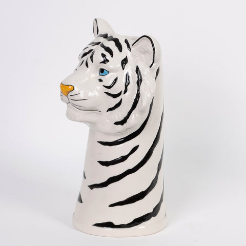 Ceramic Tiger Decoration | Ceramic Vase | Boho Home Decor