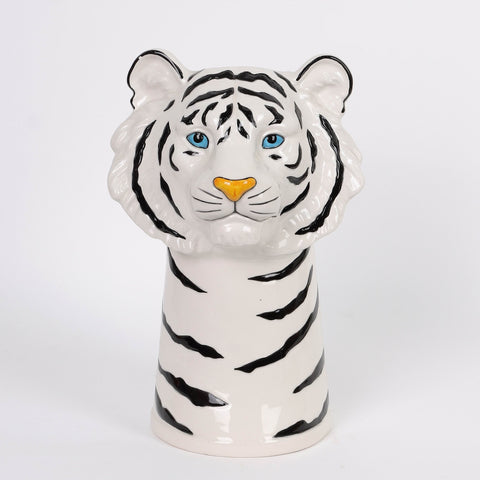 Ceramic Tiger Decoration | Ceramic Vase | Boho Home Decor