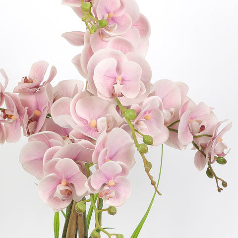 Nearly Natural Orchid Phalaenopsis Artificial Arrangement in Vase