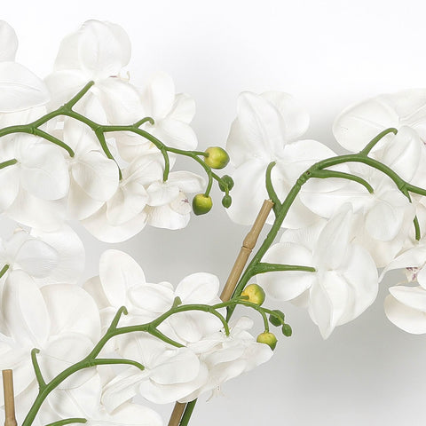 Nearly Natural Orchid Phalaenopsis Artificial Arrangement in Vase