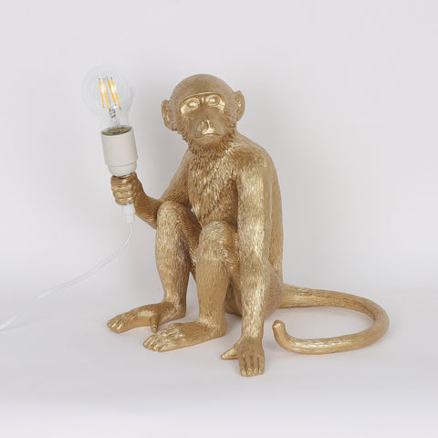 Resin Monkey W/ Light Decoration | Home Decor | Interior Styling